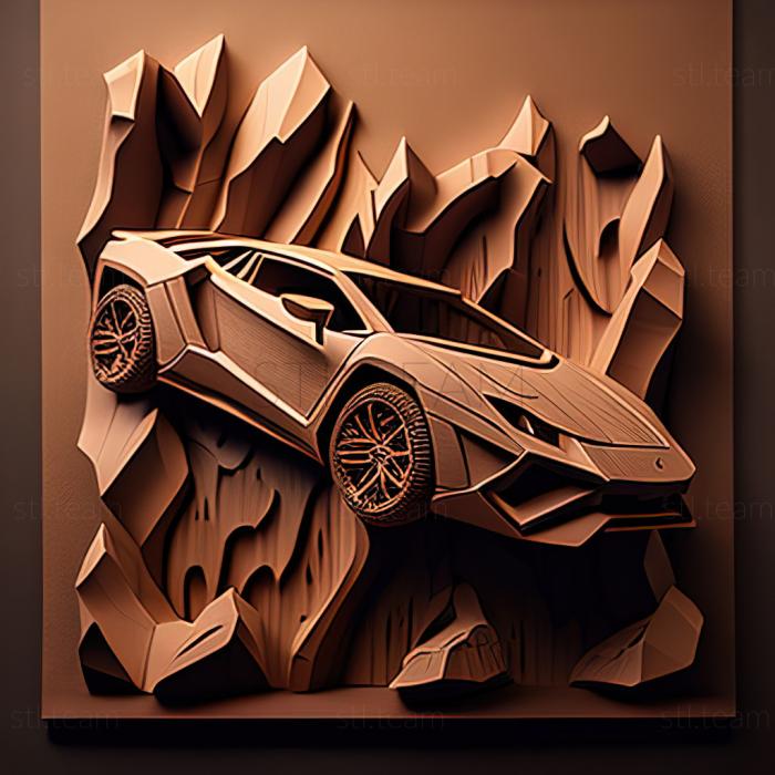 3D модель Lamborghini Raptor (STL)